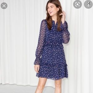 & other stories layered ruffle dress